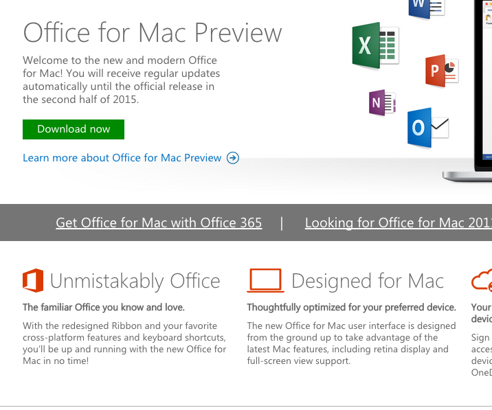 Office 2016 for mac release date